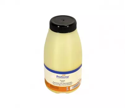 Тонер ProfiLine PL-100-TNR-TK-540/580/590, бутыль 100 г, желтый, совместимый для Kyocera Mita FS-C5100/5250 (PL-100-TNR-TK-540/580/590)
