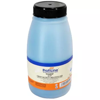 Тонер ProfiLine PL-45-TNR-CB541/CE311/CE3, бутыль 45 г, голубой, совместимый для Canon CLJ CP 1215/1515/3525/5220/5225/4005/4025/4525/CM1215MFP 1025/nw1525n/nw/CM1415fn/fnw LJPro 100 M175/M275/Pro 200 M251nw Canon LBP5050 (PL-45-TNR-CB541/CE311/CE3)