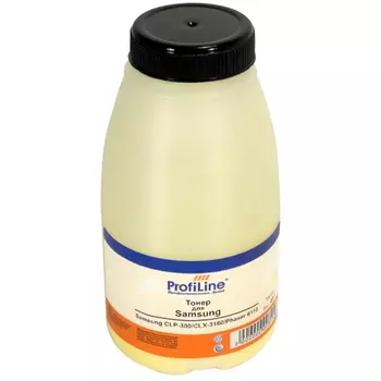Тонер ProfiLine PL-45-TNR-CLP-300-Y, бутыль 45 г, желтый, совместимый для Samsung CLP-300/Phaser 6110/CLX-3160/Phaser 6010/Phaser 6120/WC 6000/WC 6015 (PL-45-TNR-CLP-300-Y)