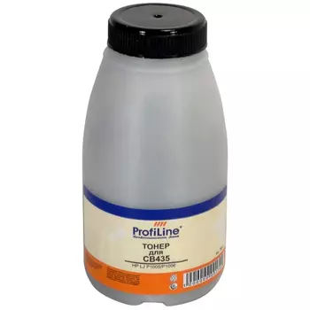 Тонер ProfiLine PL-75-TNR-CB435, бутыль 75 г, черный, совместимый для LJ P1005/P1006 LJ 4200/5200 (PL-75-TNR-CB435)