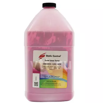 Тонер Static Control SAM406-1KG-MOS, бутыль 1 кг, пурпурный, совместимый для Samsung CLP-360/CLX-3300
