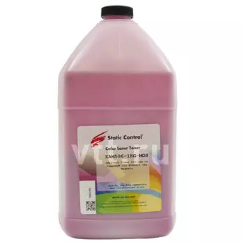 Тонер Static Control SAM506-1KG-MOS, бутыль 1 кг, пурпурный, совместимый для Samsung CLP-506/504, Odyssey