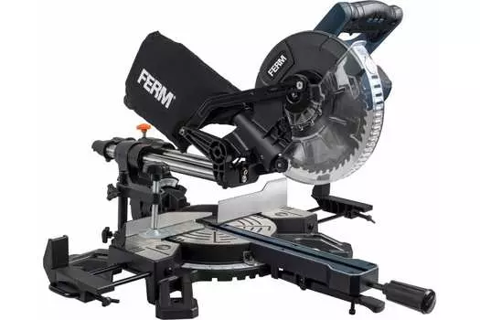 Торцовочная пила Ferm MSM1039, 1500Вт, 4500 об/мин, диаметр диска 210мм