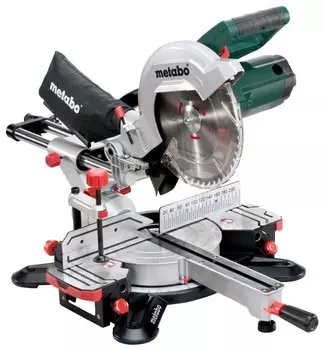 Торцовочная пила Metabo KGS, 4500 об/мин, диаметр диска 254мм, Картон; со 2-м твердосплавным пильным полотном (690828000)