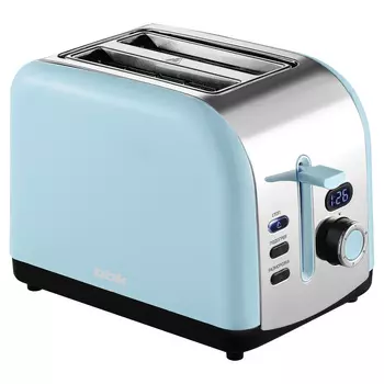 Тостер BBK TR75 800 Вт, подогрев, размораживание, голубой (TR75)