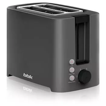 Тостер BBK TR81M 800 Вт, подогрев, размораживание, серый (TR81M (DG))