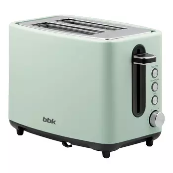 Тостер BBK TR85 950 Вт, подогрев, размораживание, серо-зеленый (TR85)