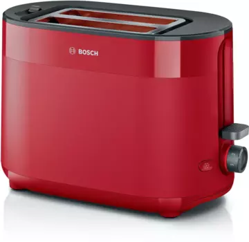 Тостер Bosch TAT2M124 950 Вт, подогрев, размораживание, красный (TAT2M124)