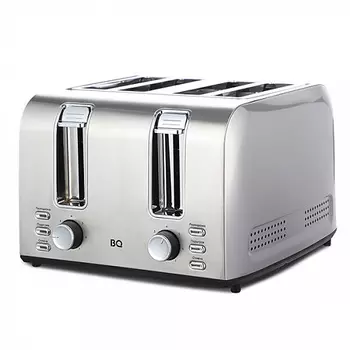 Тостер BQ T2001 1.5 кВт, подогрев, размораживание, серебристый