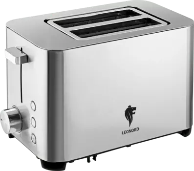 Тостер Leonord LE-1731D 850 Вт, подогрев, размораживание, серебристый (106461)