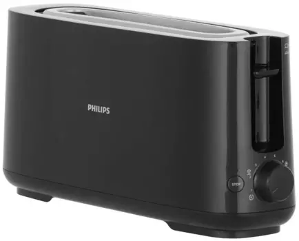 Тостер Philips HD2590/90 1.03 кВт, подогрев, размораживание, черный (HD2590/90)