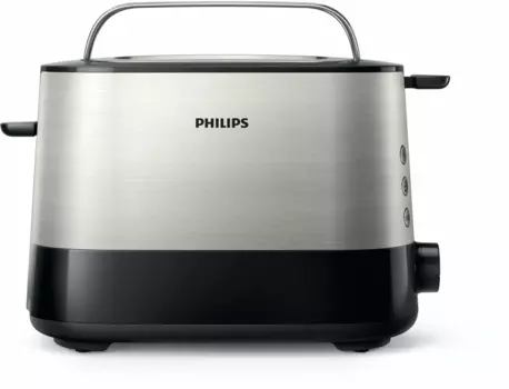 Тостер Philips HD2637/90 830 Вт, подогрев, размораживание, нержавеющая сталь/черный (HD2637/90)