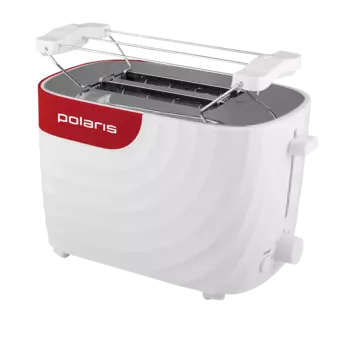 Тостер Polaris PET 0720 700 Вт, подогрев, белый/красный (PET0720)