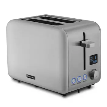 Тостер Rondell RDE-1203 1 кВт, подогрев, размораживание, нержавеющая сталь (RDE-1203)