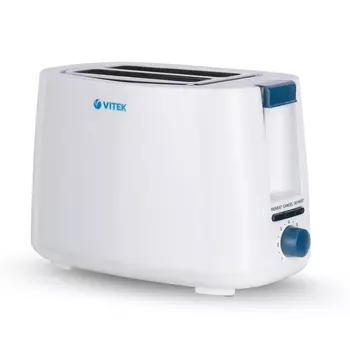 Тостер VITEK VT-1577 750 Вт, размораживание, белый (VT-1577)