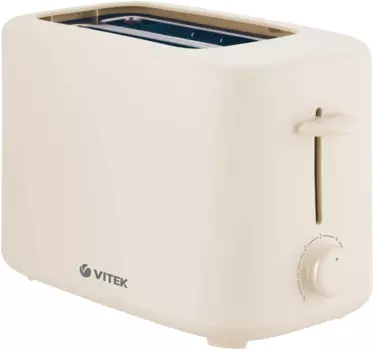 Тостер VITEK VT-1588 750 Вт, подогрев, бежевый