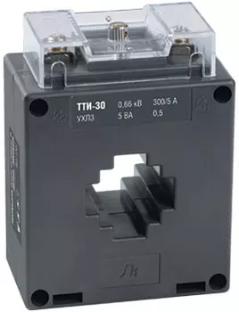 Трансформатор тока IEK ТТИ-30 , 200/5А 5ВА без шины класс точности 0.5S (ITT20-3-05-0200)