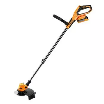 Триммер аккумуляторный DEKO DKTR21 Max, 11000 об/мин, аккумуляторный, реж.эл.: леска/нож, d-образная рукоять, нижнее положение двигателя, 2.1 кг, 2АКБ+З/У (063-4239-1)