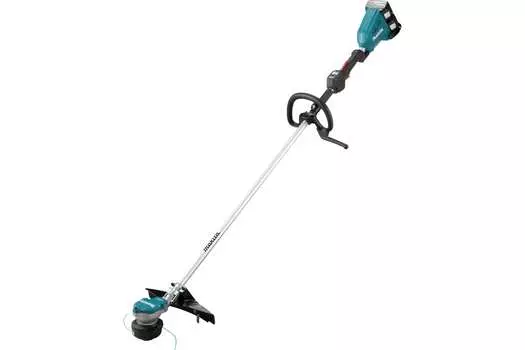 Триммер аккумуляторный Makita DUR368LZ, 550 Вт, 6500 об/мин, аккумуляторный, реж.эл.: леска/нож, d-образная рукоять, плечевой ремень, нижнее положение двигателя, 3.9 кг, без акб и зу