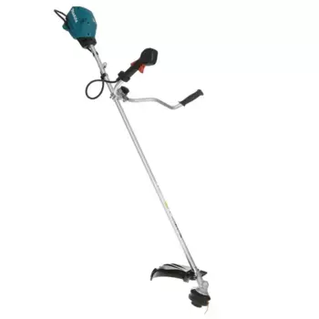 Триммер аккумуляторный Makita UR006GZ06, 1 кВт, 1.36 л.с., 7000 об/мин, аккумуляторный, реж.эл.: леска и нож, U-образная рукоять, плечевой ремень, верхнее положение двигателя, 5.7 кг, без акб и зу (UR006GZ06)