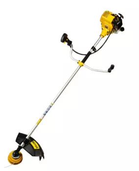 Триммер бензиновый Huter GGT-15004ТA, 1.3 Вт, 1.76 л.с., 9500 об/мин, бензиновый, реж.эл.: леска/нож, U-образная рукоять, плечевой ремень, верхнее положение двигателя, 9.42 кг (GGT-15004ТA)