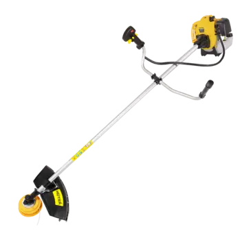 Триммер бензиновый Huter GGT-2500ТA, 2.5 кВт, 2 л.с., 9500 об/мин, бензиновый, реж.эл.: леска и нож, Т-образная (велосипедная) рукоять, плечевой ремень, верхнее положение двигателя, 8.7 кг (70/2/76)