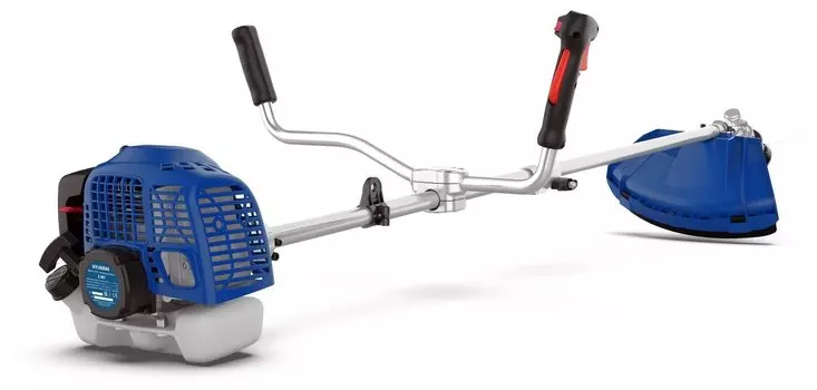 Триммер бензиновый Hyundai Z 451, 1.77 л.с., 7500 об/мин, бензиновый, реж.эл.: леска/нож, U-образная рукоять, плечевой ремень, верхнее положение двигателя, 8.9 кг (Z 451)