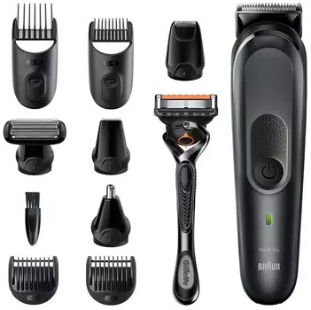 Триммер Braun MGK7321, насадок 8, черный/серый (MGK7321 BLACK)