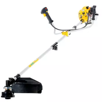 Триммер Huter GGT-1000S, 1.36 л.с., 9500 об/мин, бензиновый, реж.эл.: леска и нож, Т-образная (велосипедная) рукоять, верхнее положение двигателя, 7кг