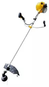 Триммер Huter GGT-2900T PRO, 3.9 л.с., 9500 об/мин, бензиновый, реж.эл.: леска и нож, Т-образная (велосипедная) рукоять, плечевой ремень, верхнее положение двигателя, 7.5 кг, с антивибрационной системой (1359407)