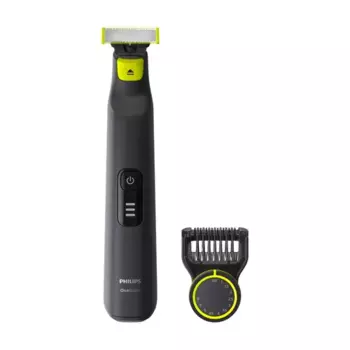 Триммер Philips OneBlade Pro QP6530/15, Дисплей, насадок 1, черный/зеленый (QP6530/15)