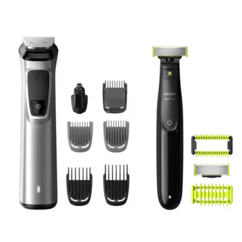 Триммер Philips Series 9000 MG9710/90, режимов 1, насадок 12, серый/черный (MG9710/90)