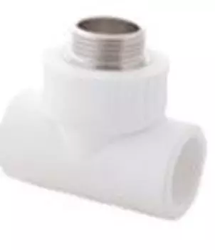 Тройник комбинированный РосТурПласт ∅25мм x 1/2", НР, полипропилен (10755)