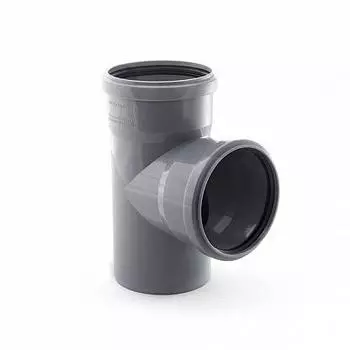 Тройник РосТурПласт ∅110мм x ∅110мм, 87°, полипропилен (11432/36574)