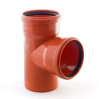 Тройник РосТурПласт ∅110мм x ∅110мм, 87°, полипропилен (11678/36511)