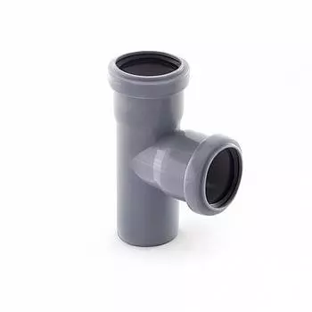 Тройник РосТурПласт ∅50мм x ∅50мм, 87°, полипропилен (11430/36531)