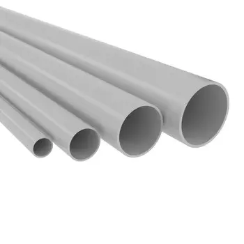 Труба ПВХ гладкая жесткая DKC, d=32 мм, 3 м, серый (63932)