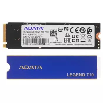 Твердотельный накопитель (SSD) ADATA 1Tb LEGEND 710, 2280, M.2, NVMe (ALEG-710-1TCS) Retail