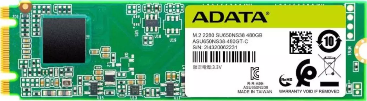 Твердотельный накопитель (SSD) ADATA 240Gb SU650, 2280, M.2 (ASU650NS38-240GT-C)