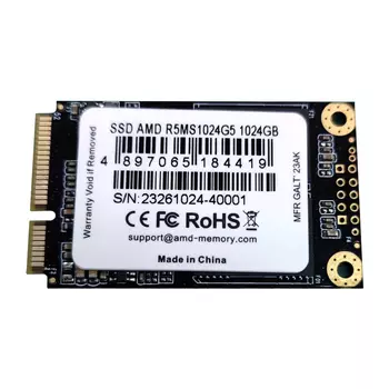 Твердотельный накопитель (SSD) AMD 1Tb, mSATA, mSATA (R5MS1024G5) Retail