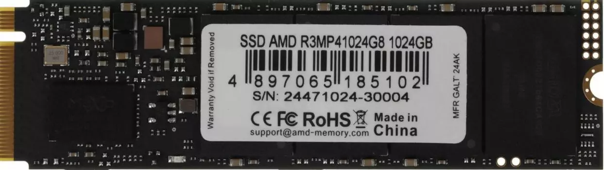 Твердотельный накопитель (SSD) AMD 1Tb Radeon R3 R3MP41024G8, 2280, M.2, NVMe (R3MP41024G8) Retail
