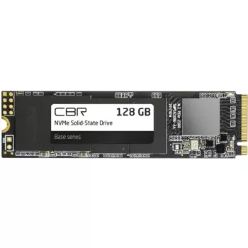 Твердотельный накопитель (SSD) CBR 128Gb Base SSD-128GB-M.2-BS24b, 2280, PCI-E 3.0 x4, NVMe (SSD-128GB-M.2-BS24b) Bulk (OEM)