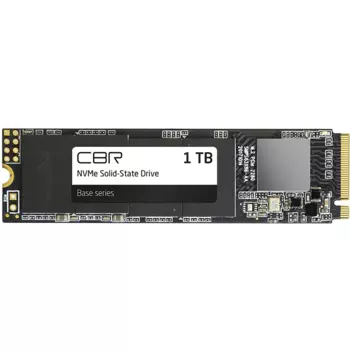 Твердотельный накопитель (SSD) CBR 1Tb Base SSD-001TB-M.2-BS24b, 2280, PCI-E 3.0 x4, NVMe (SSD-001TB-M.2-BS24b) Bulk (OEM)