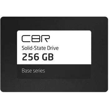 Твердотельный накопитель (SSD) CBR 256Gb Base SSD-256GB-2.5-BS24b, 2.5", SATA3 (SSD-256GB-2.5-BS24b) Bulk (OEM)