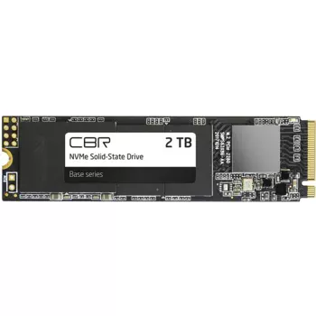 Твердотельный накопитель (SSD) CBR 2Tb Base SSD-002TB-M.2-BS24b, 2280, PCI-E 3.0 x4, NVMe (SSD-002TB-M.2-BS24b) Bulk (OEM)