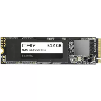 Твердотельный накопитель (SSD) CBR 512Gb Base SSD-512GB-M.2-BS24b, 2280, PCI-E 3.0 x4, NVMe (SSD-512GB-M.2-BS24b) Bulk (OEM)