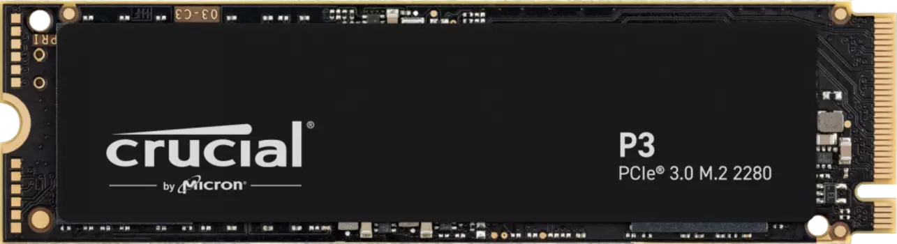 Твердотельный накопитель (SSD) Crucial 4Tb P3, 2280, PCI-E, NVMe (CT4000P3SSD8) Retail