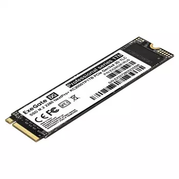 Твердотельный накопитель (SSD) Exegate 1Tb NextPro+ KC2000TP1TB, 2280, PCI-E, NVMe (EX295281RUS) Retail