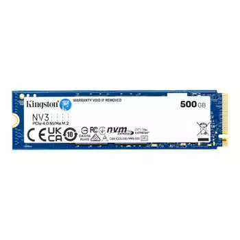 Твердотельный накопитель (SSD) Kingston 500Gb NV3, 2280, PCI-E 4.0 x4, NVMe (SNV3S/500G) Retail