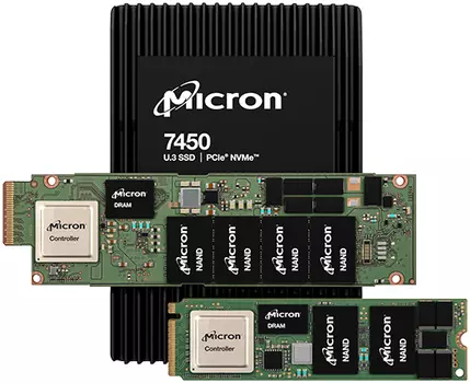 Твердотельный накопитель (SSD) Micron 6.4Tb 7450 MAX, U.3 2.5", PCI-E, NVMe (MTFDKCC6T4TFS-1BC1ZABYY)